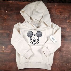 Baby GAP - Disney Beige Hoodie with Mickey Mouse Graphic